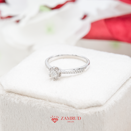 Cincin Berlian Solitaire 28387 LR Zamrud Jewellery