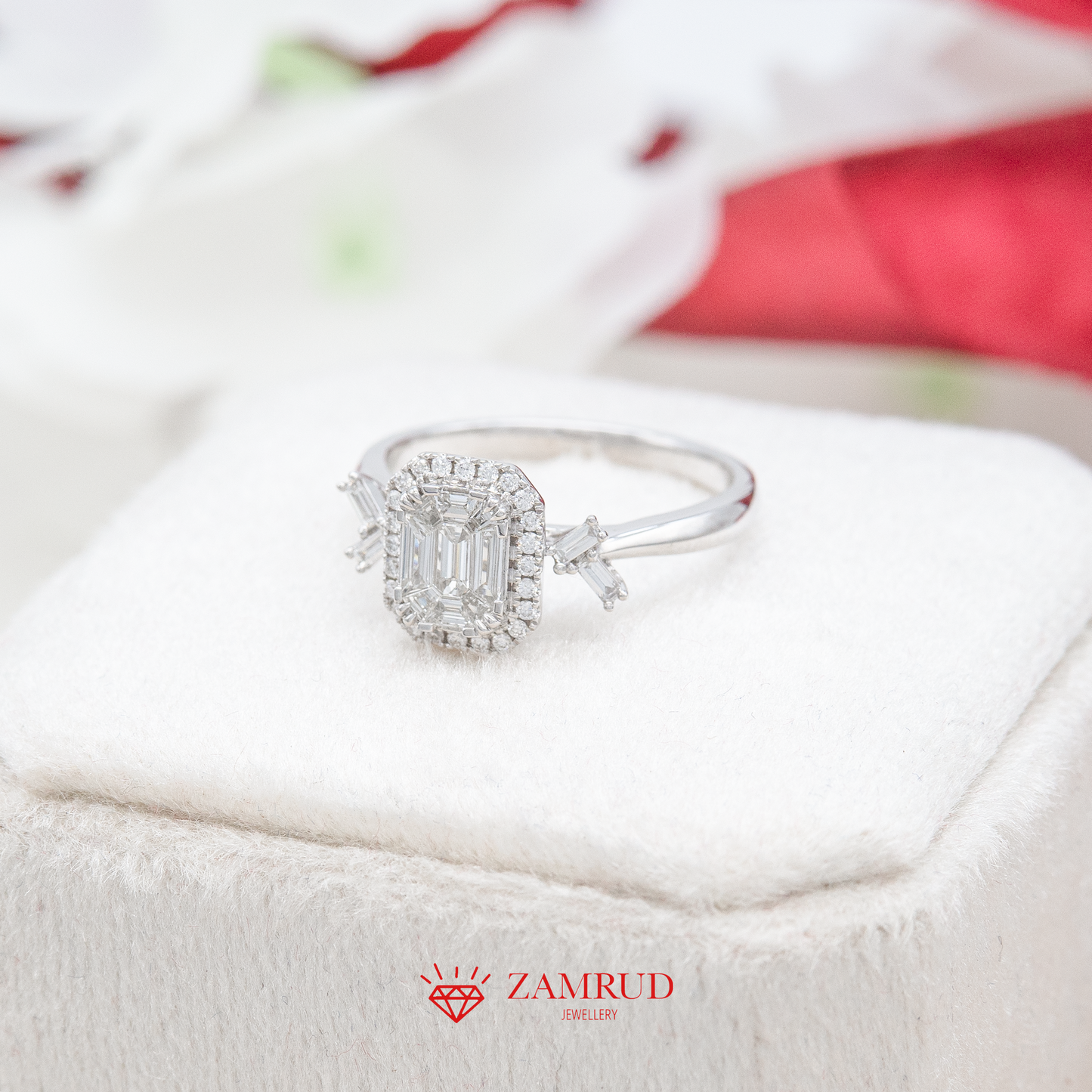 Cincin Berlian Emerald 35163 LR Zamrud Jewellery