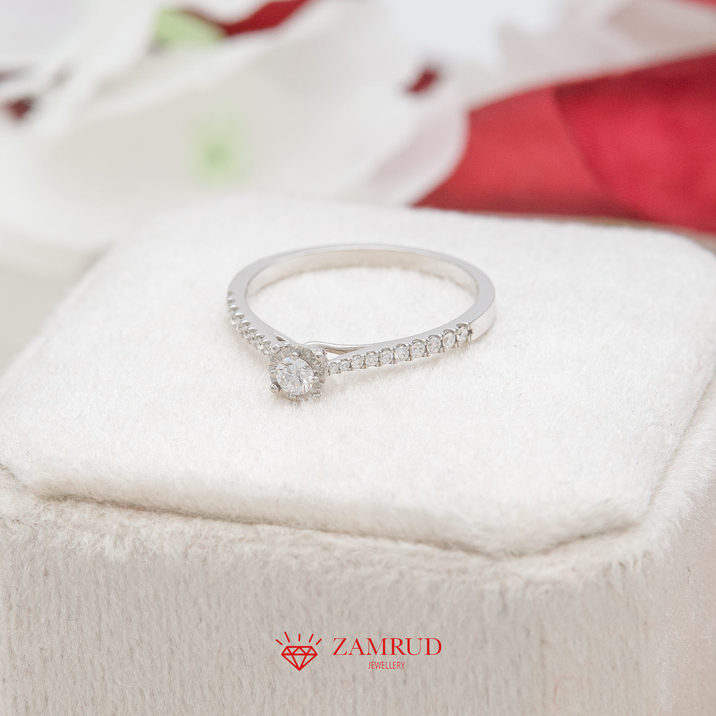 Cincin Berlian Solitaire 22200 LR Zamrud Jewellery
