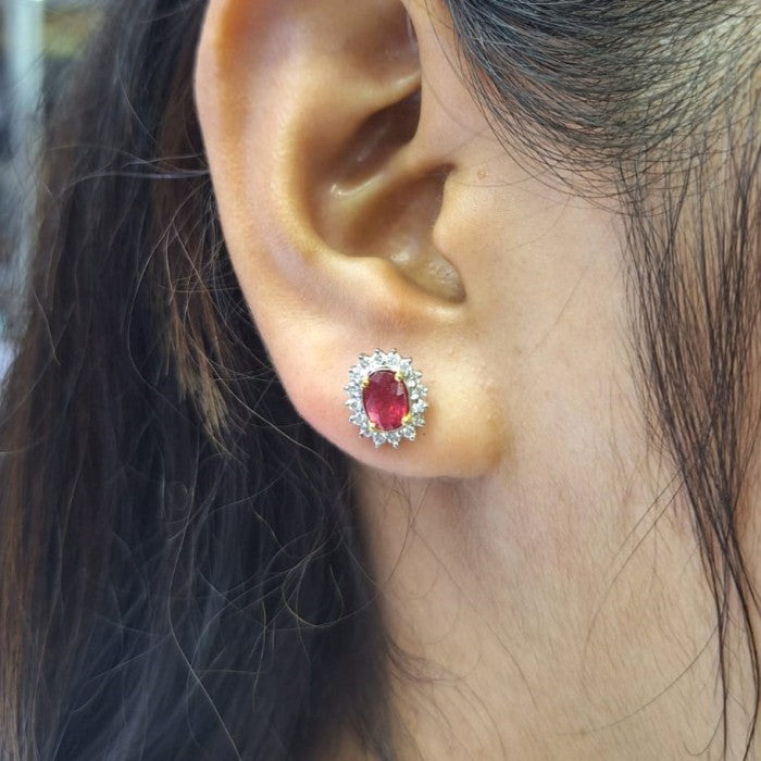 Anting Berlian Ruby 20770 ER Zamrud Jewellery