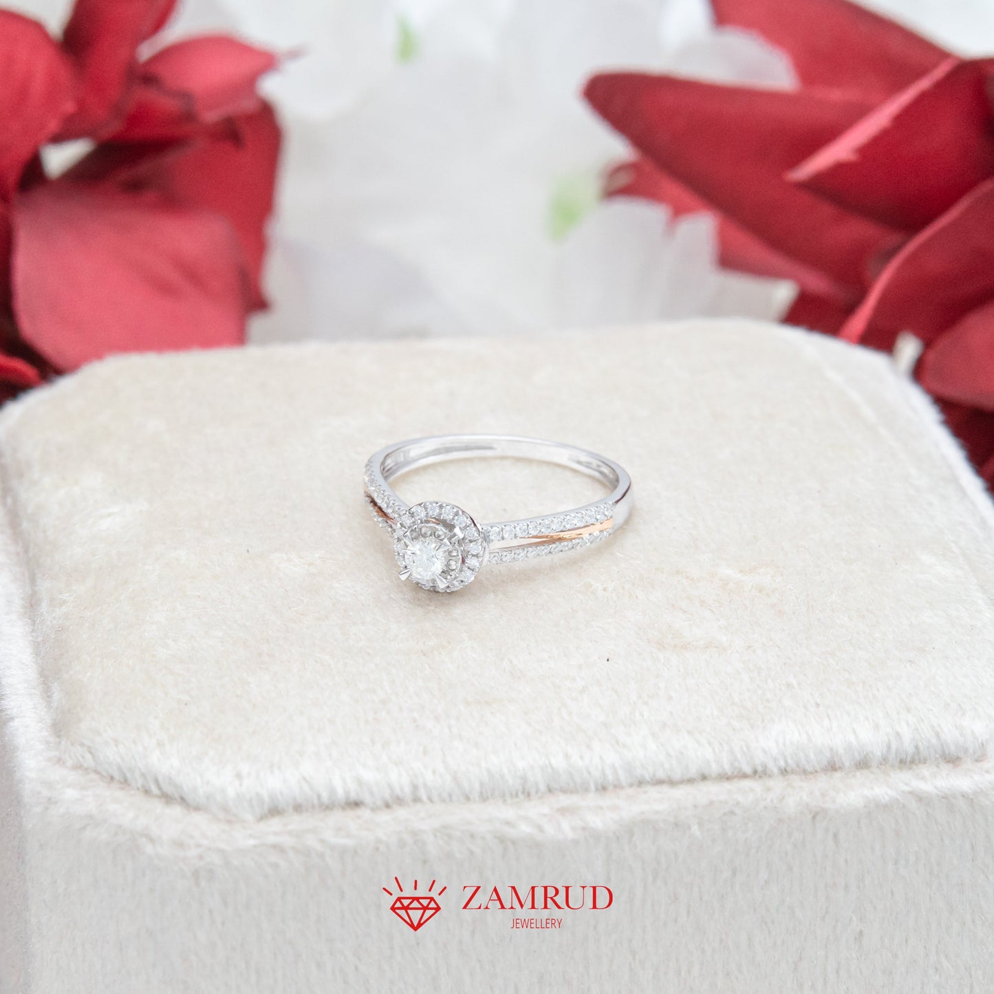 Cincin Berlian Solitaire 35989 LR Zamrud Jewellery