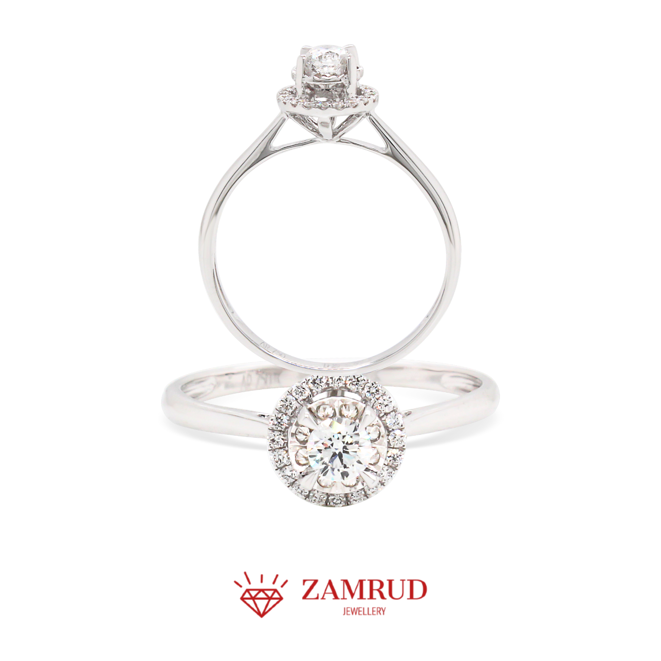 Cincin Berlian Solitaire 35996 LR Zamrud Jewellery