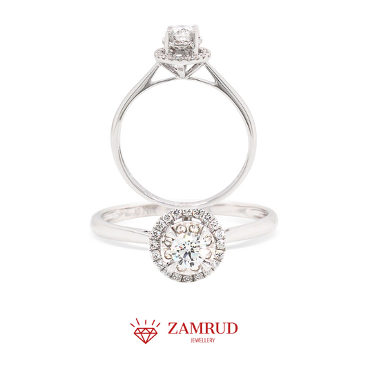 Cincin Berlian Solitaire 35996 LR Zamrud Jewellery
