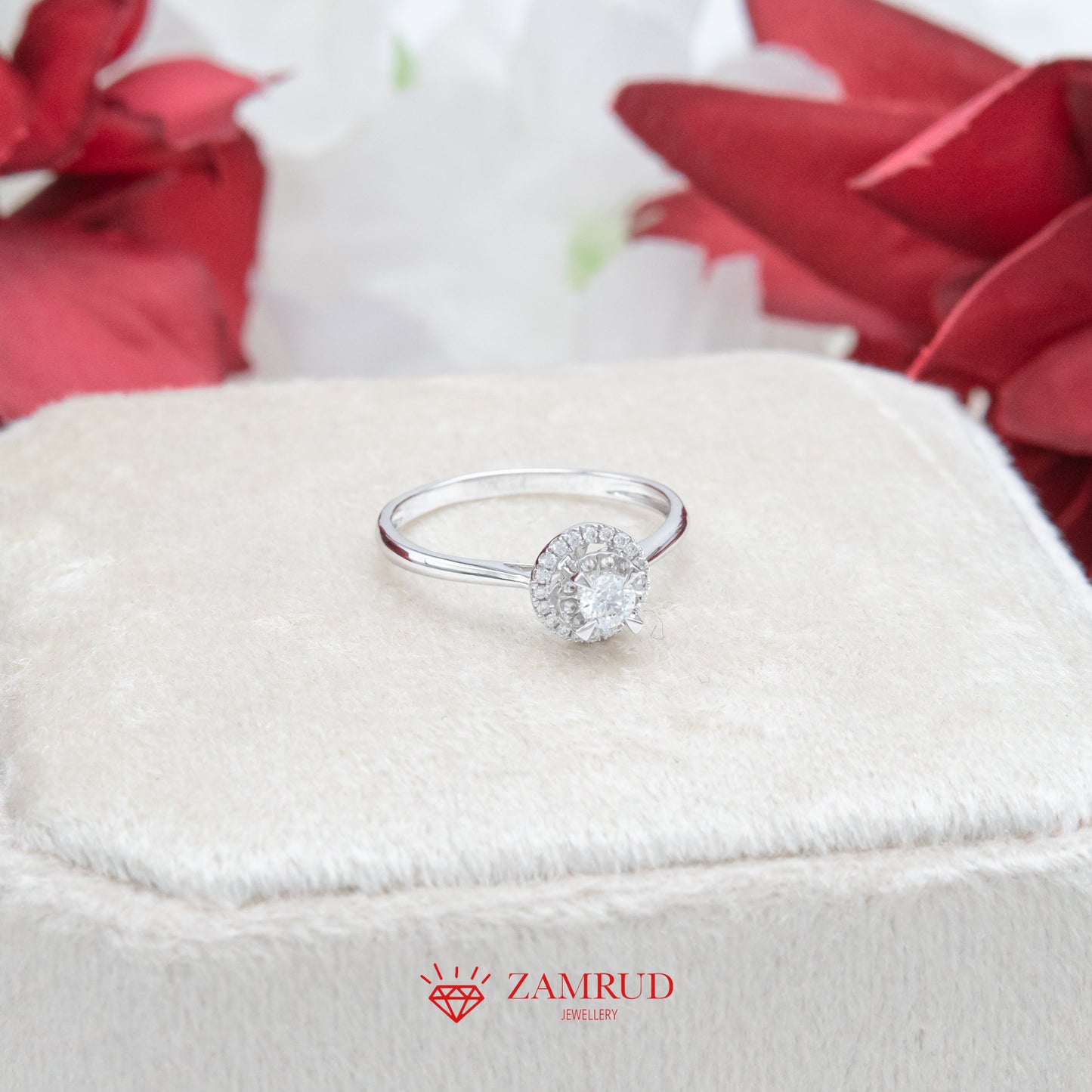 Cincin Berlian Solitaire 35996 LR Zamrud Jewellery