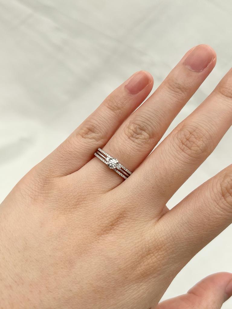 Cincin Berlian Solitaire 2in1 35972 LR Zamrud Jewellery