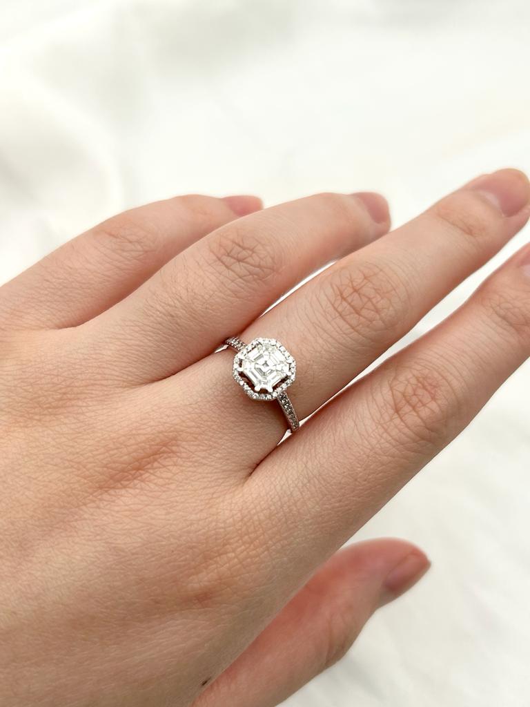 Cincin Berlian Pie Cut 36009 LR Zamrud Jewellery