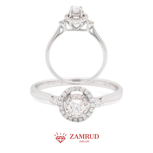 Cincin Berlian Solitaire 10600A LR Zamrud Jewellery