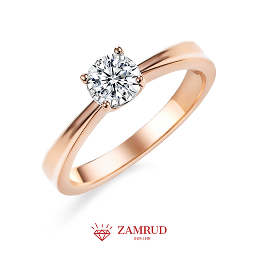 Cincin Berlian Solitaire 35934 LR Zamrud Jewellery