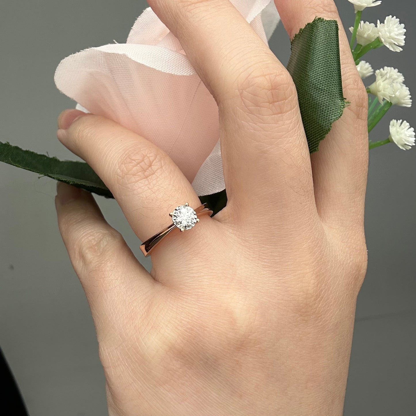 Cincin Berlian Solitaire 35934 LR Zamrud Jewellery