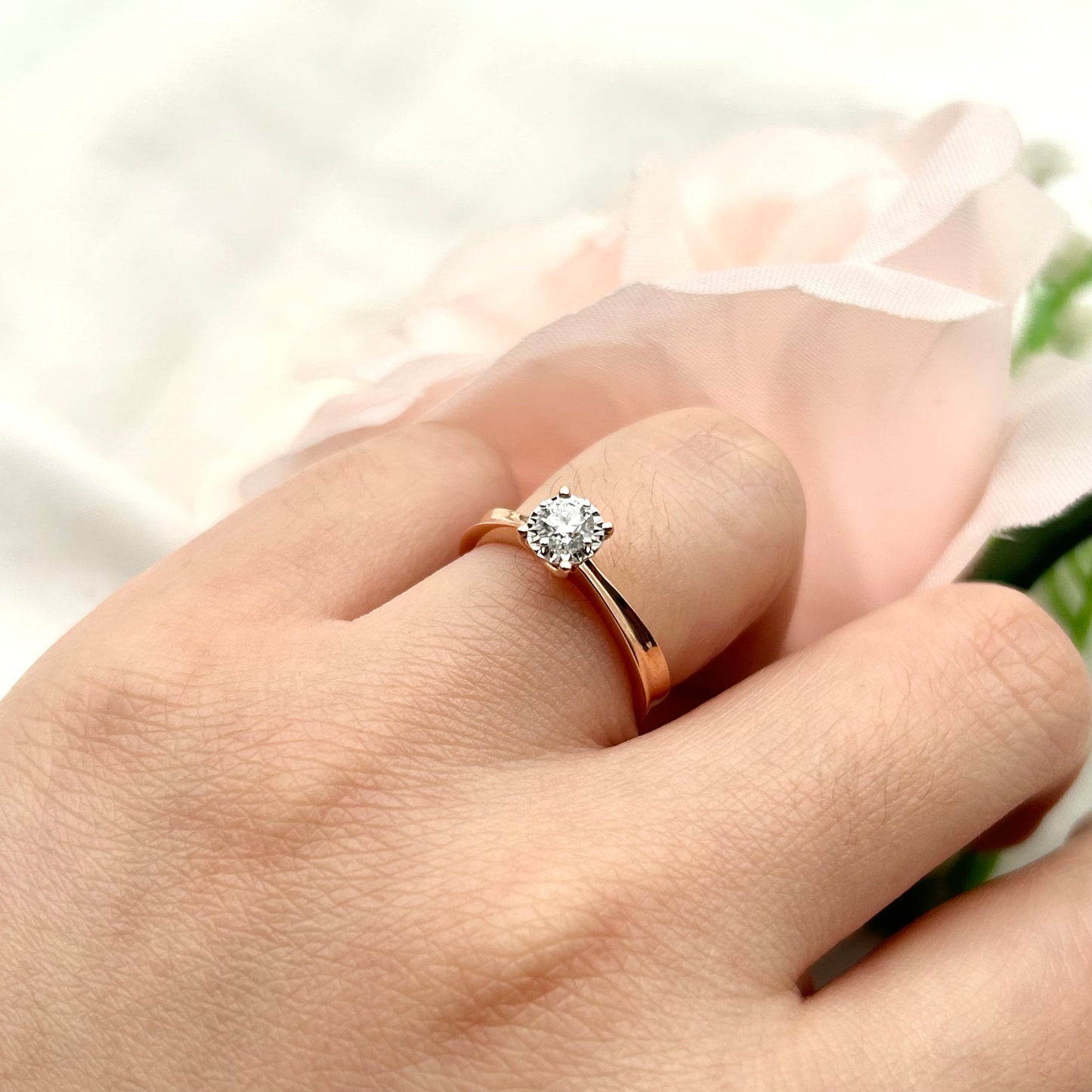 Cincin Berlian Solitaire 35934 LR Zamrud Jewellery