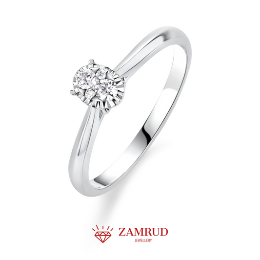 Cincin Berlian Oval 35927 LR Zamrud Jewellery