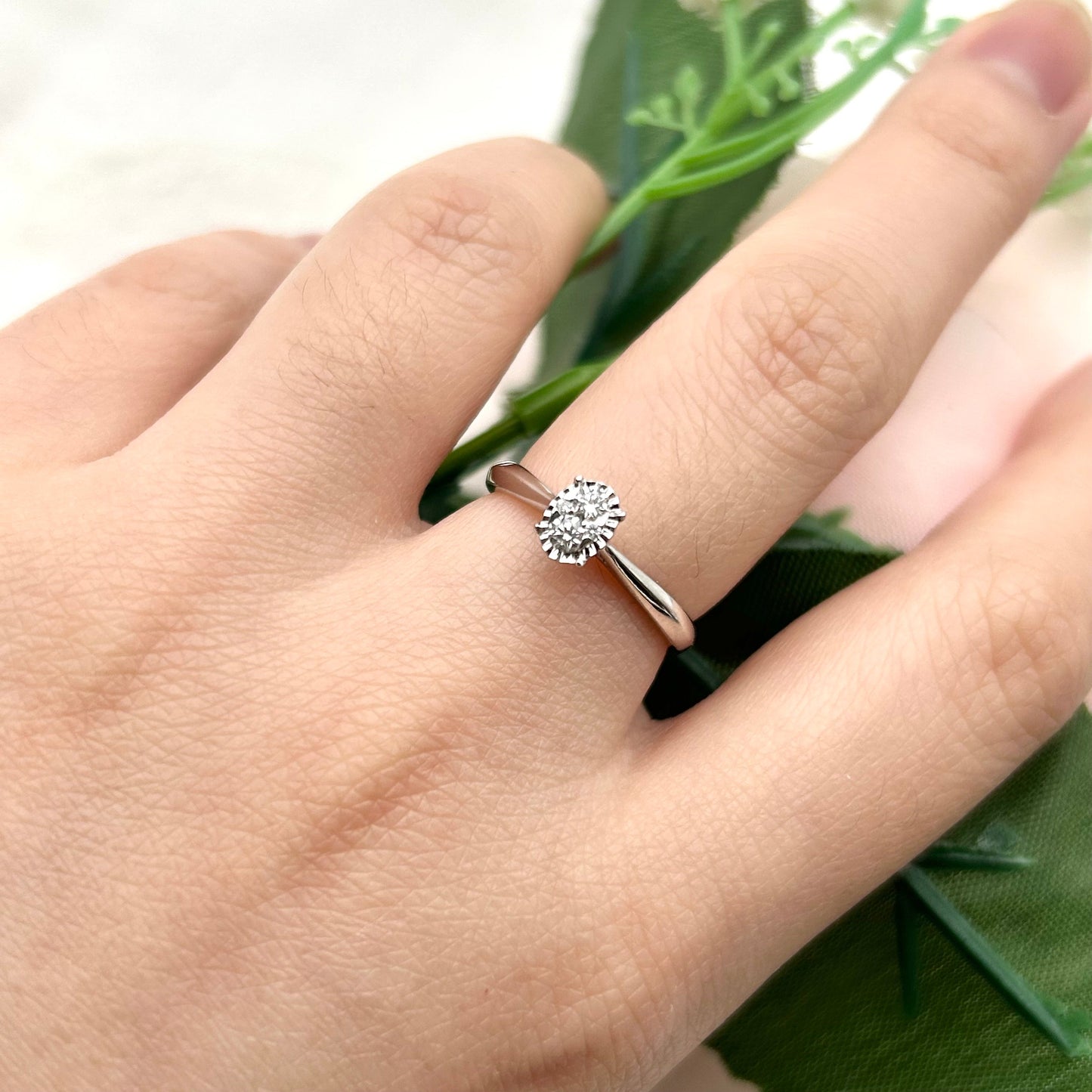 Cincin Berlian Oval 35927 LR Zamrud Jewellery