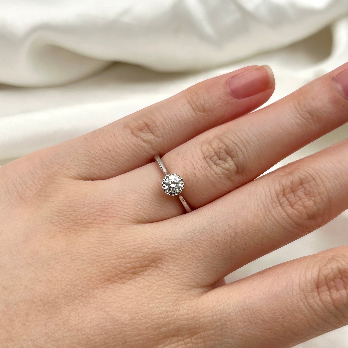 GIA Cincin Berlian 34456 FLR Zamrud Jewellery