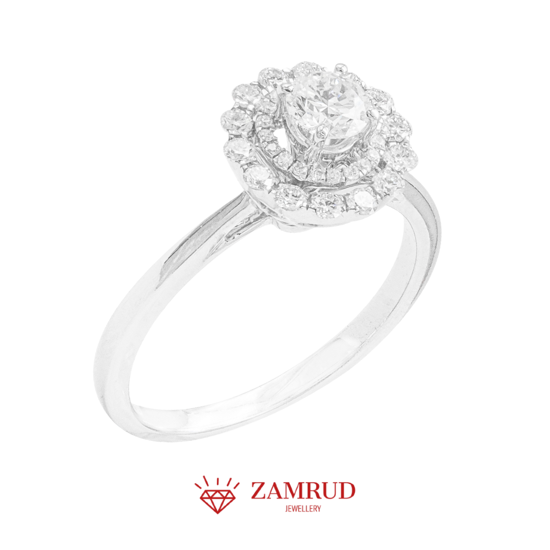GIA Cincin Berlian 22750 FLR Zamrud Jewellery