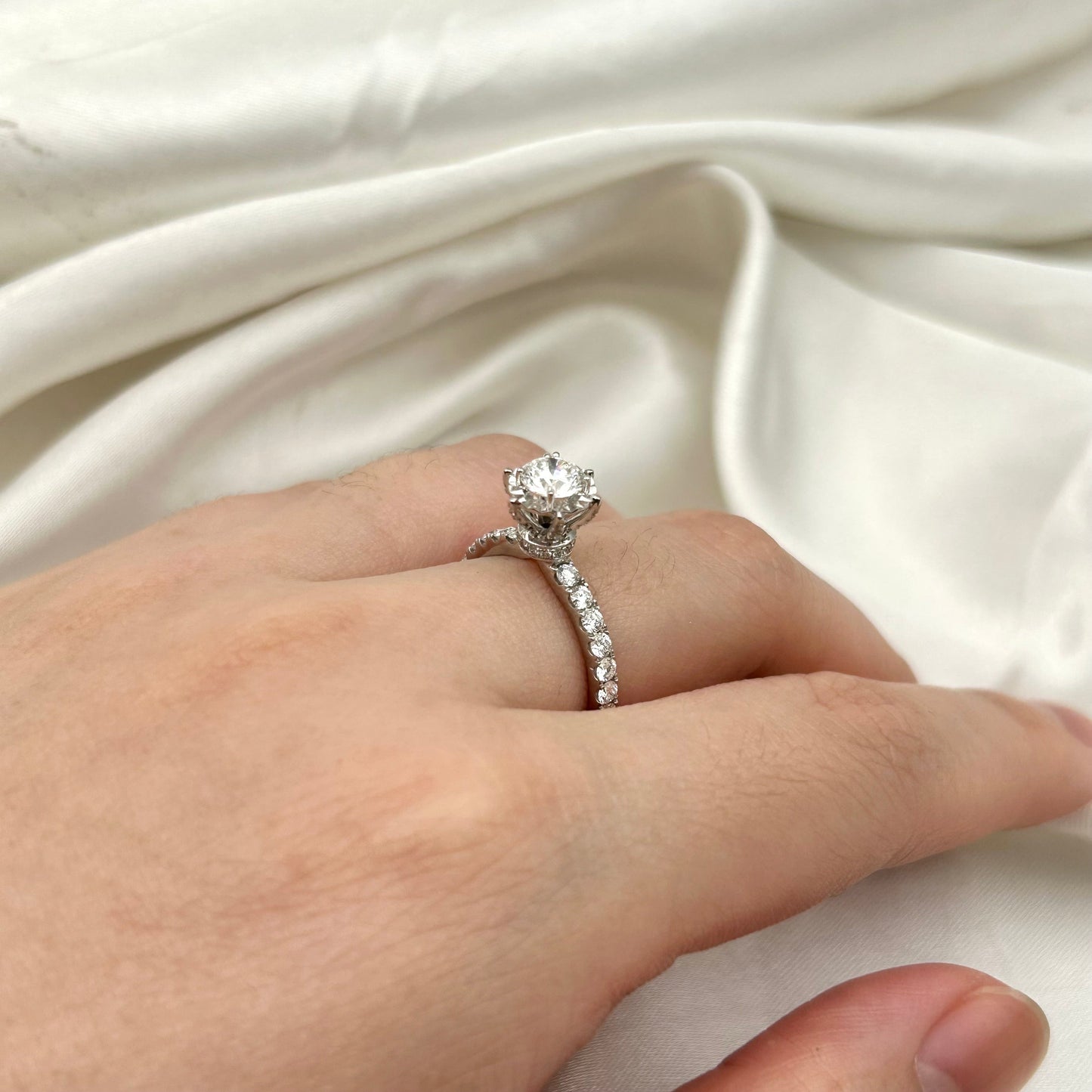 GIA Cincin Berlian 36306 FLR Zamrud Jewellery