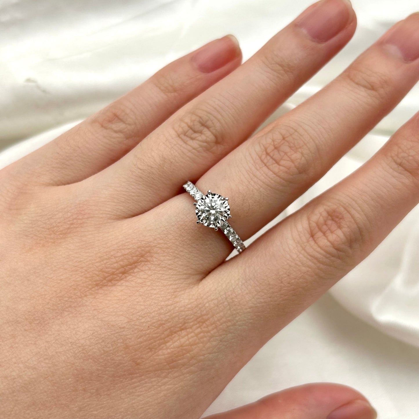 GIA Cincin Berlian 36306 FLR Zamrud Jewellery