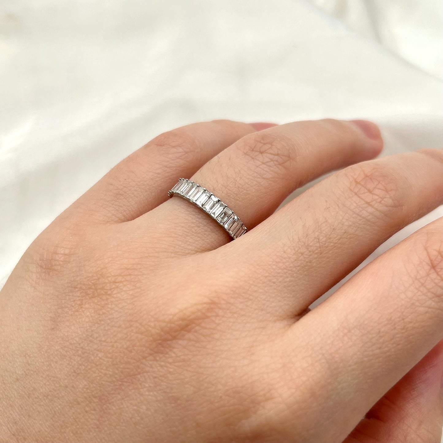 Cincin Berlian Baguette Listring 36504 LR Zamrud Jewellery