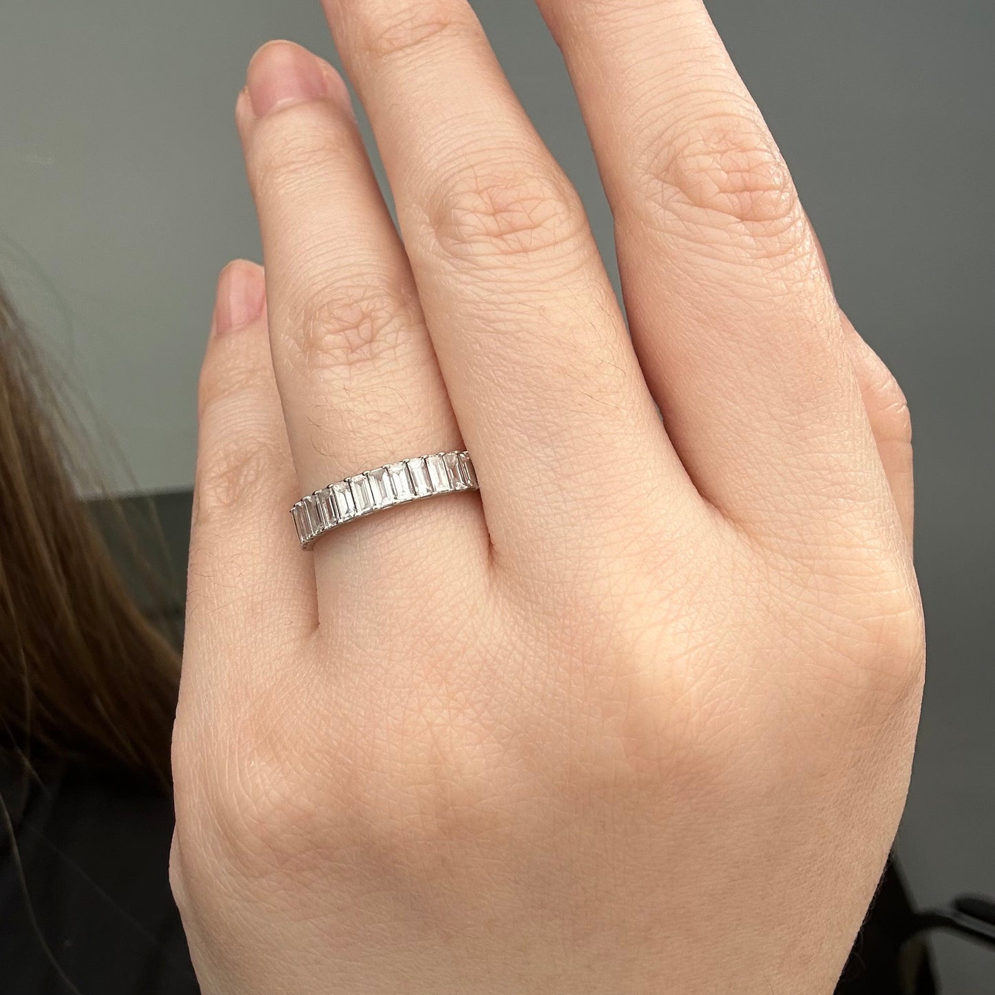 Cincin Berlian Baguette Listring 36504 LR Zamrud Jewellery