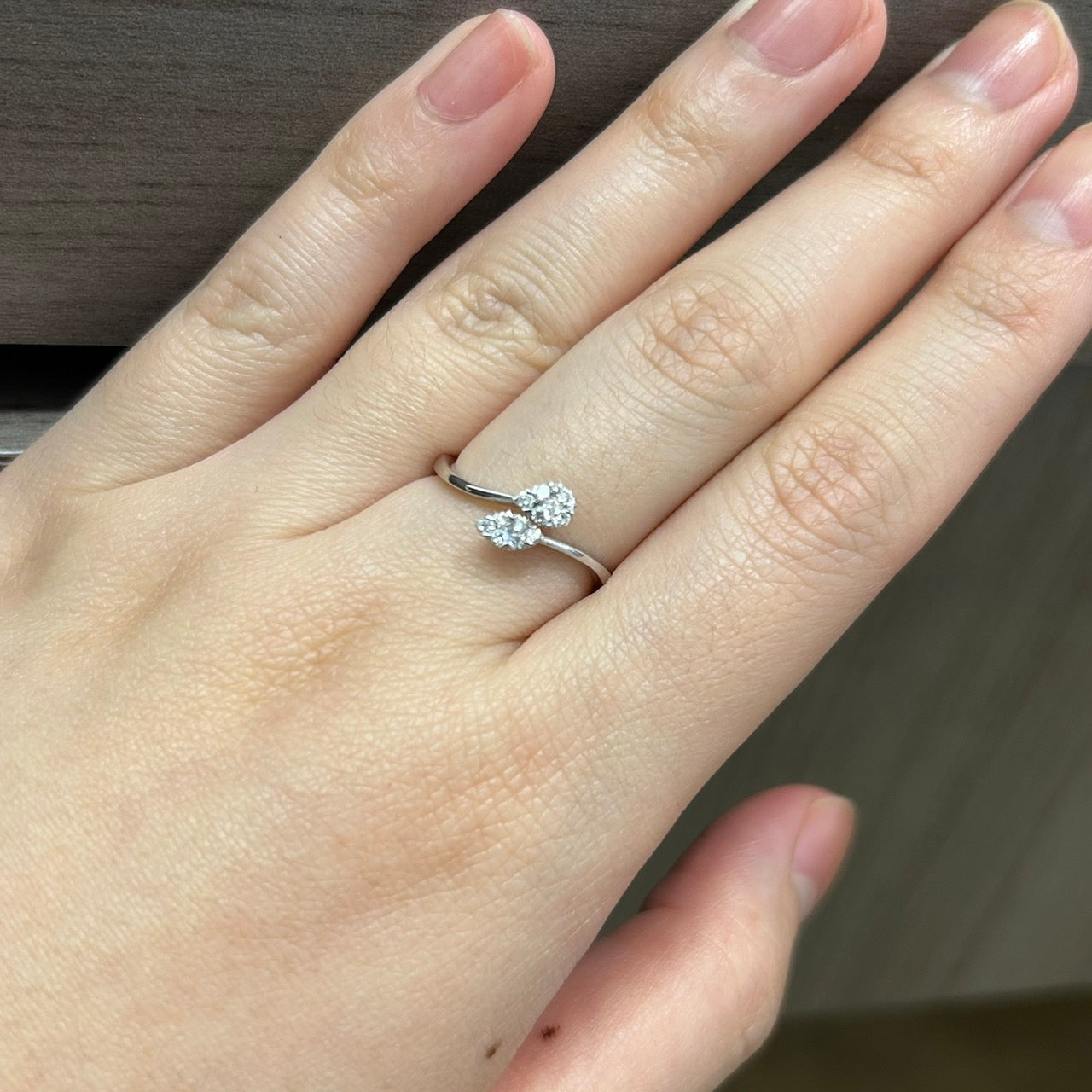 Cincin Berlian Toi Et Moi 20619 LR Zamrud Jewellery