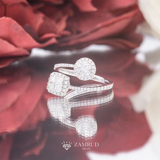 Cincin Berlian Toi Et Moi 2516 LR Zamrud Jewellery