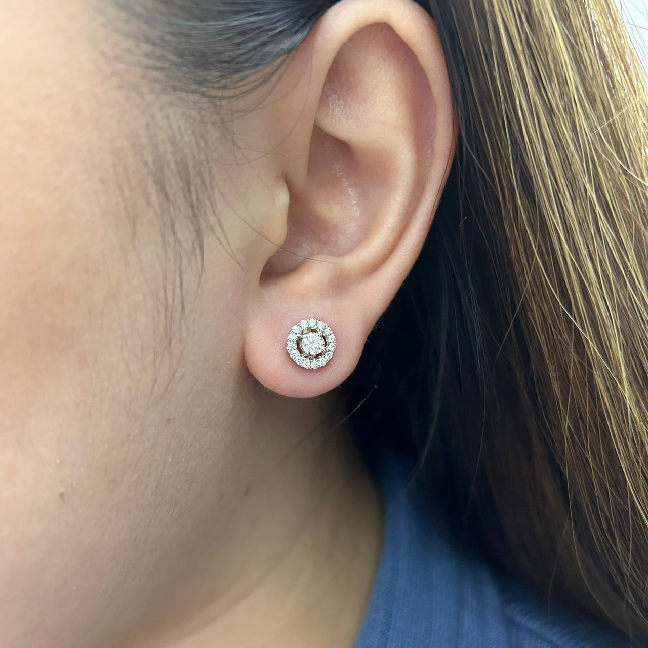 Anting Berlian Solitaire 3407 ER Zamrud Jewellery