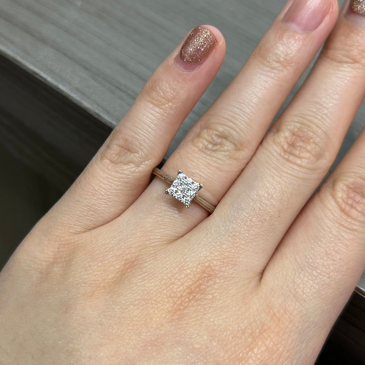 Cincin Berlian 4084 LR Zamrud Jewellery