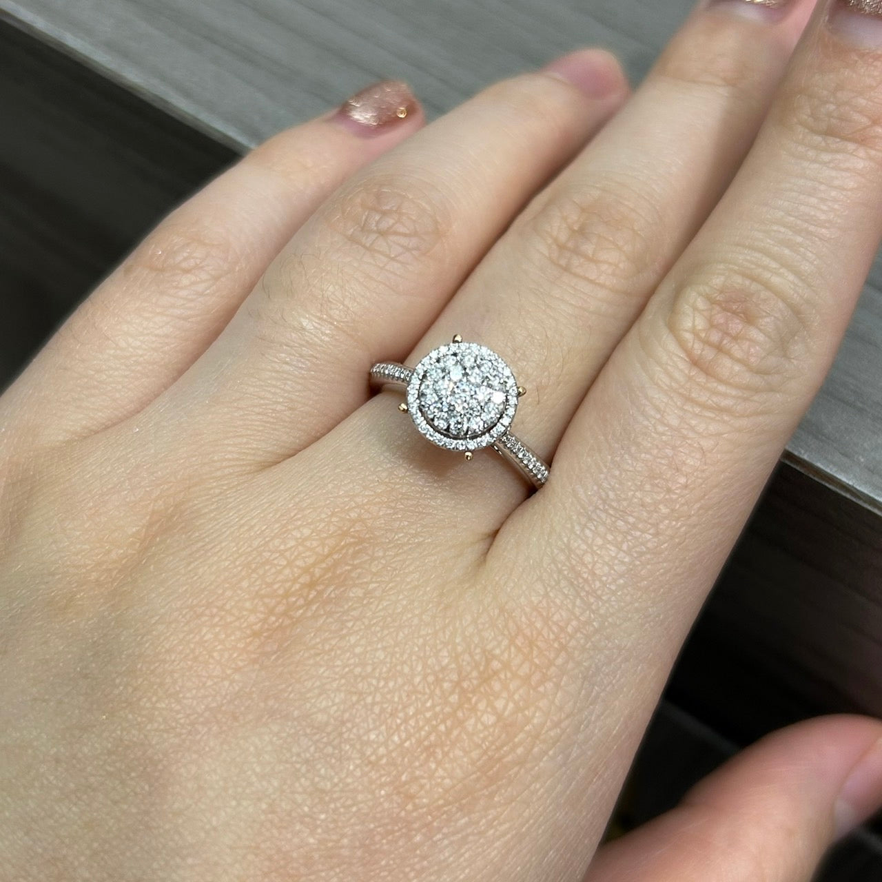 Cincin Berlian 28554 LR Zamrud Jewellery