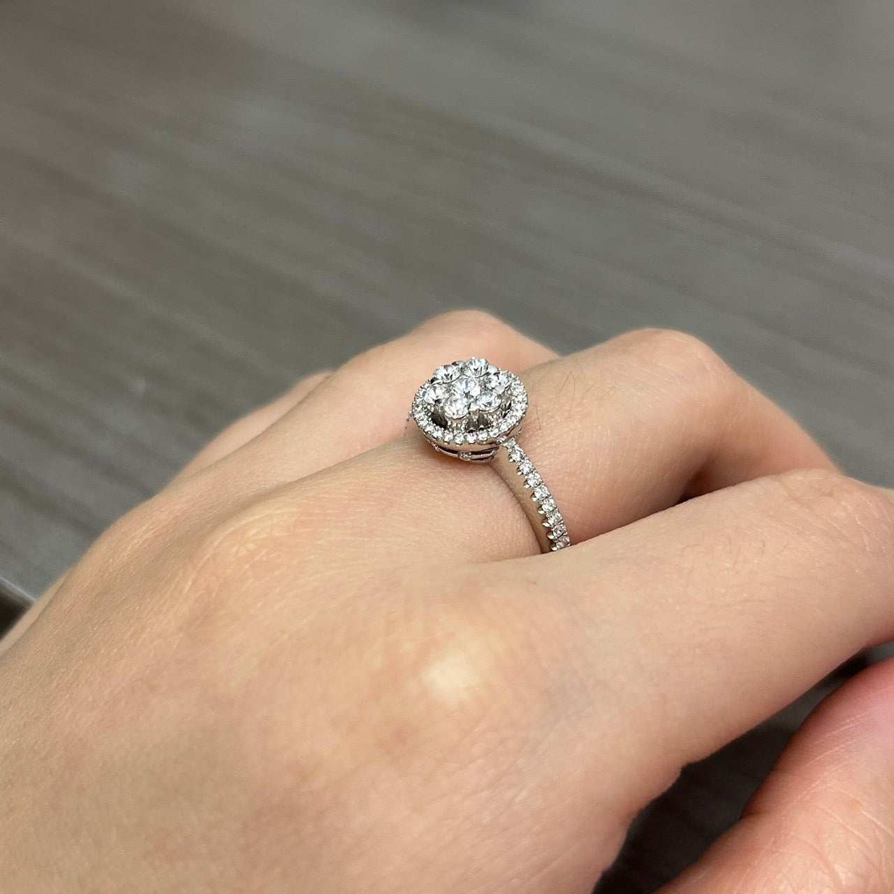 Cincin Berlian 2073 LR Zamrud Jewellery