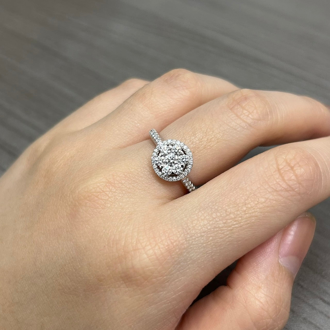 Cincin Berlian 2073 LR Zamrud Jewellery