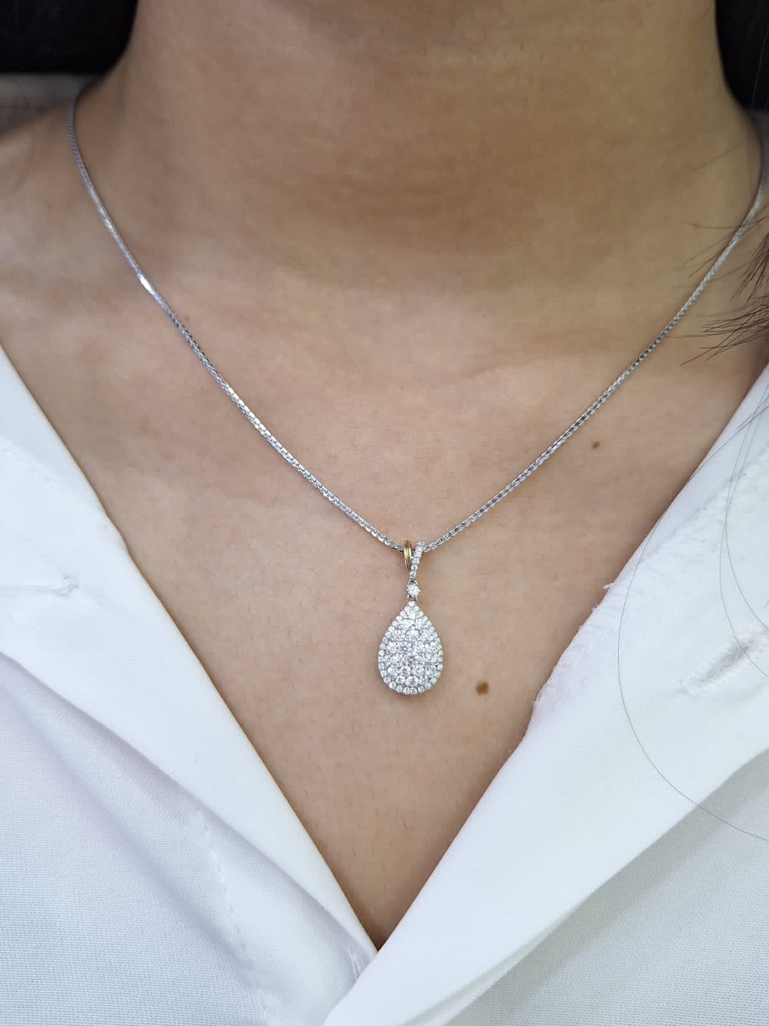 Liontin Berlian Pear 7856 PD Zamrud Jewellery