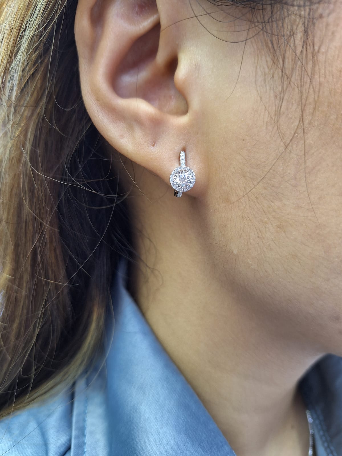 Anting Berlian Solitaire Clip 29490 ER Zamrud Jewellery