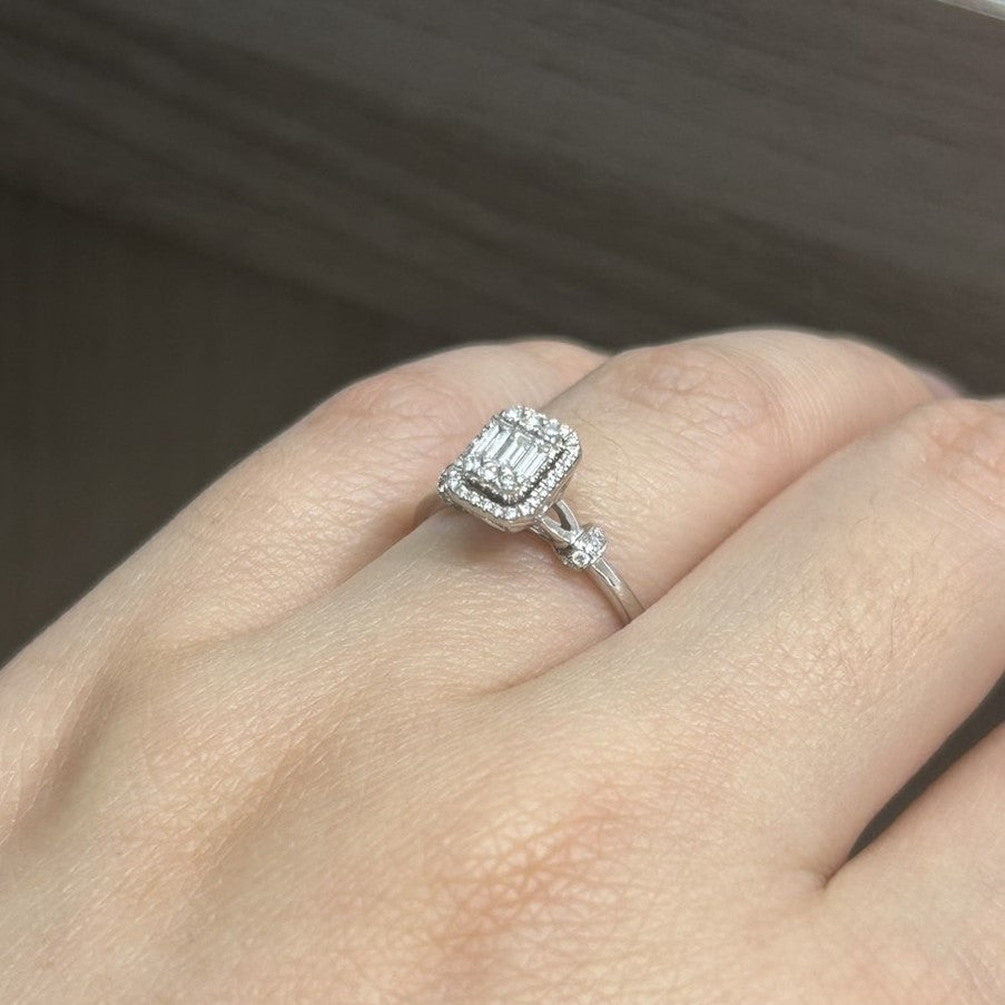 Cincin Berlian Baguette 35149 LR Zamrud Jewellery