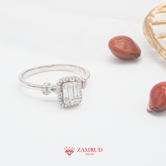 Cincin Berlian Baguette 35149 LR Zamrud Jewellery