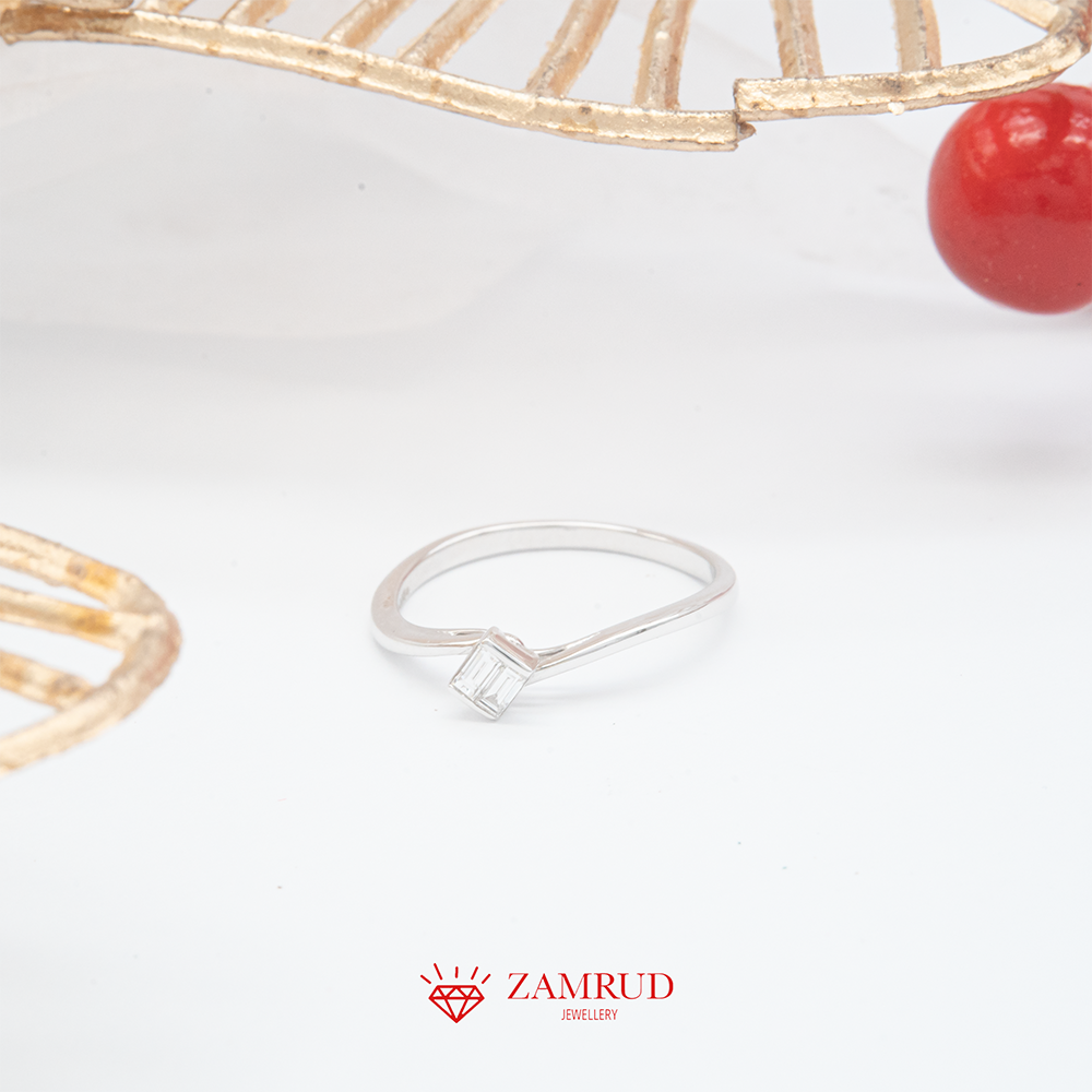 Cincin Berlian Baguette 20602 LR Zamrud Jewellery