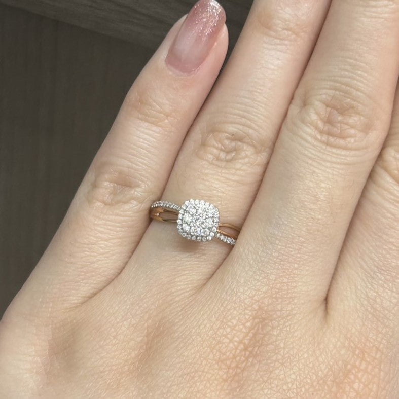 Cincin Belian Cushion 28585 LR Zamrud Jewellery
