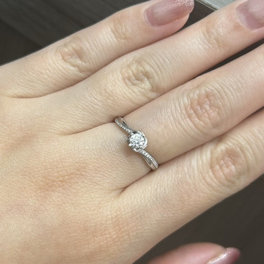 Cincin Berlian Solitaire 12720 LR Zamrud Jewellery