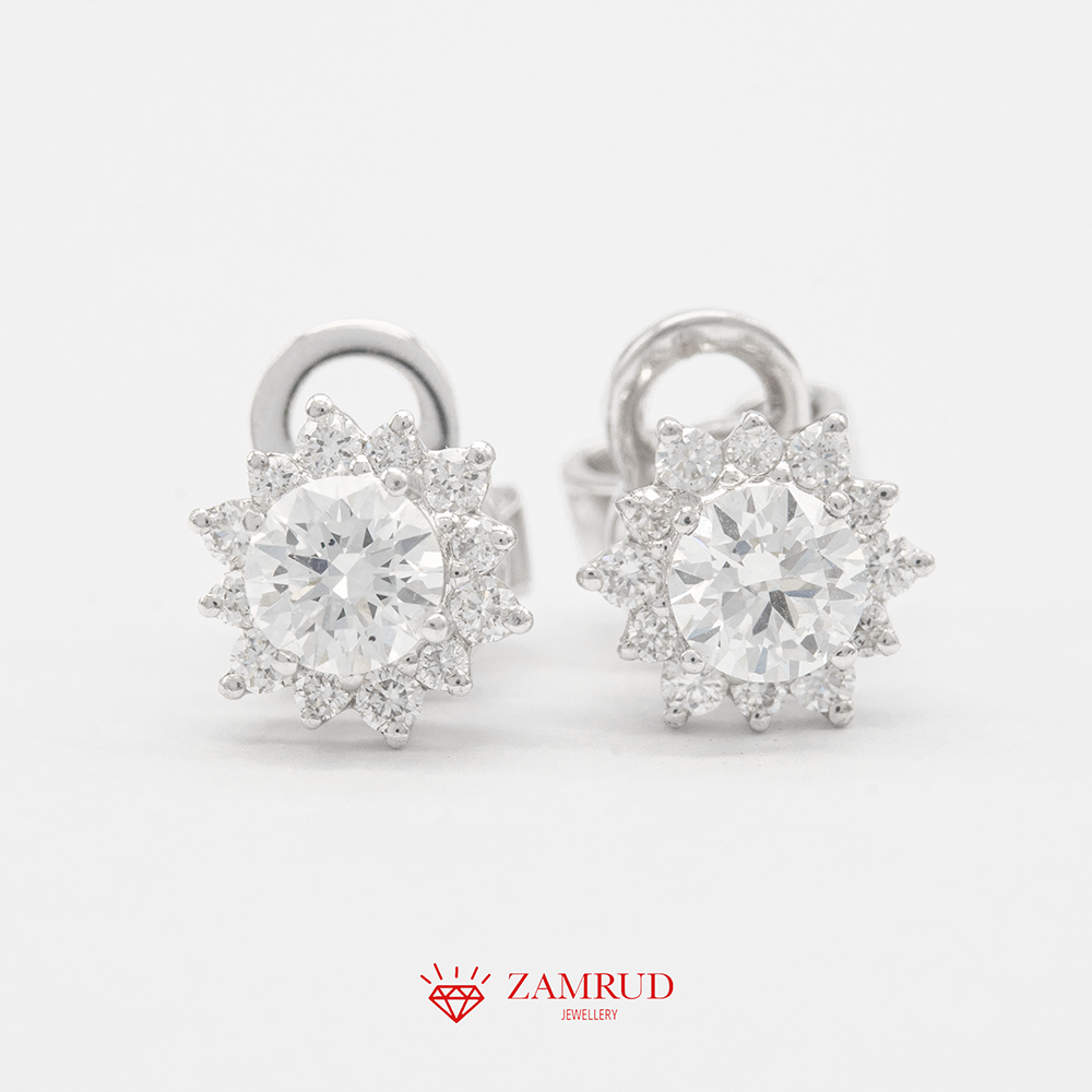 GIA Anting Berlian 38270 FER Zamrud Jewellery