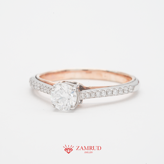 GIA Cincin Berlian 10818 FLR Zamrud Jewellery