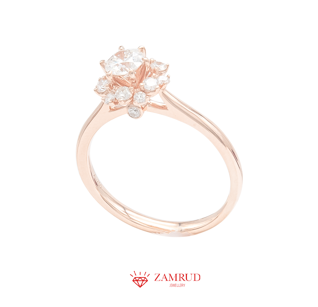 GIA Cincin Berlian 38751 FLR Zamrud Jewellery