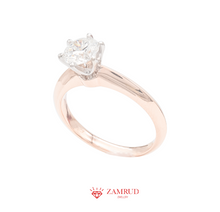 Load image into Gallery viewer, GIA 0.8 FVVS2 Cincin Berlian 4633 FLR Zamrud Jewellery
