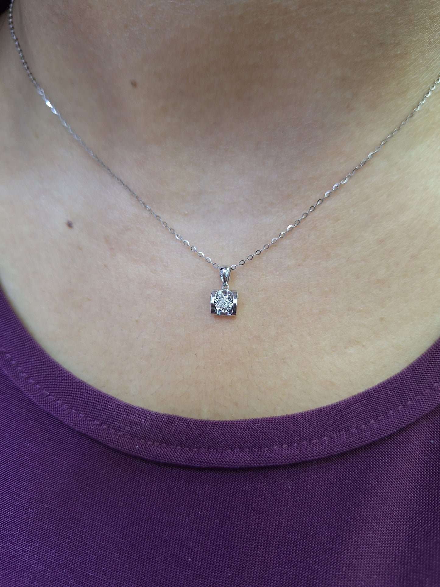 Kalung Berlian Solitaire 17497 NK Zamrud Jewellery