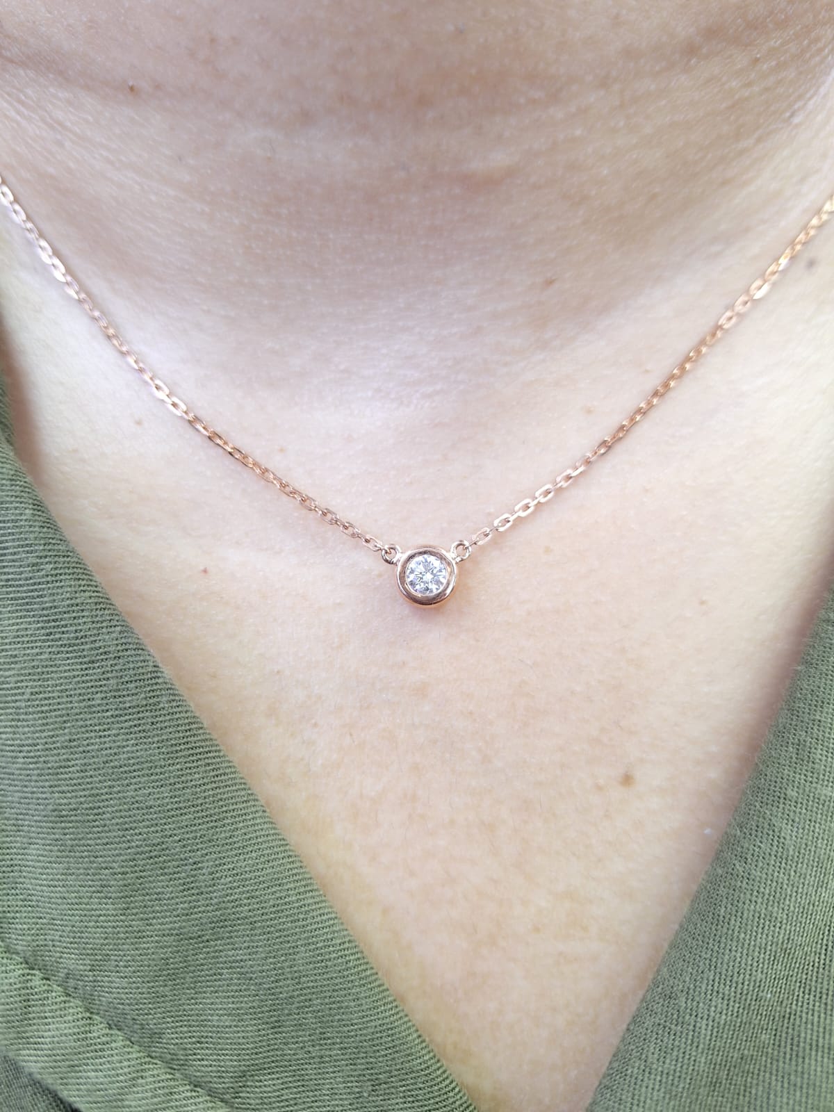 Kalung Berlian Solitaire 35347 NK Zamrud Jeweller