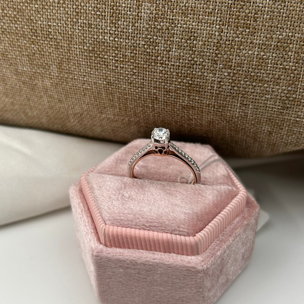 GIA Cincin Berlian 10818 FLR Zamrud Jewellery