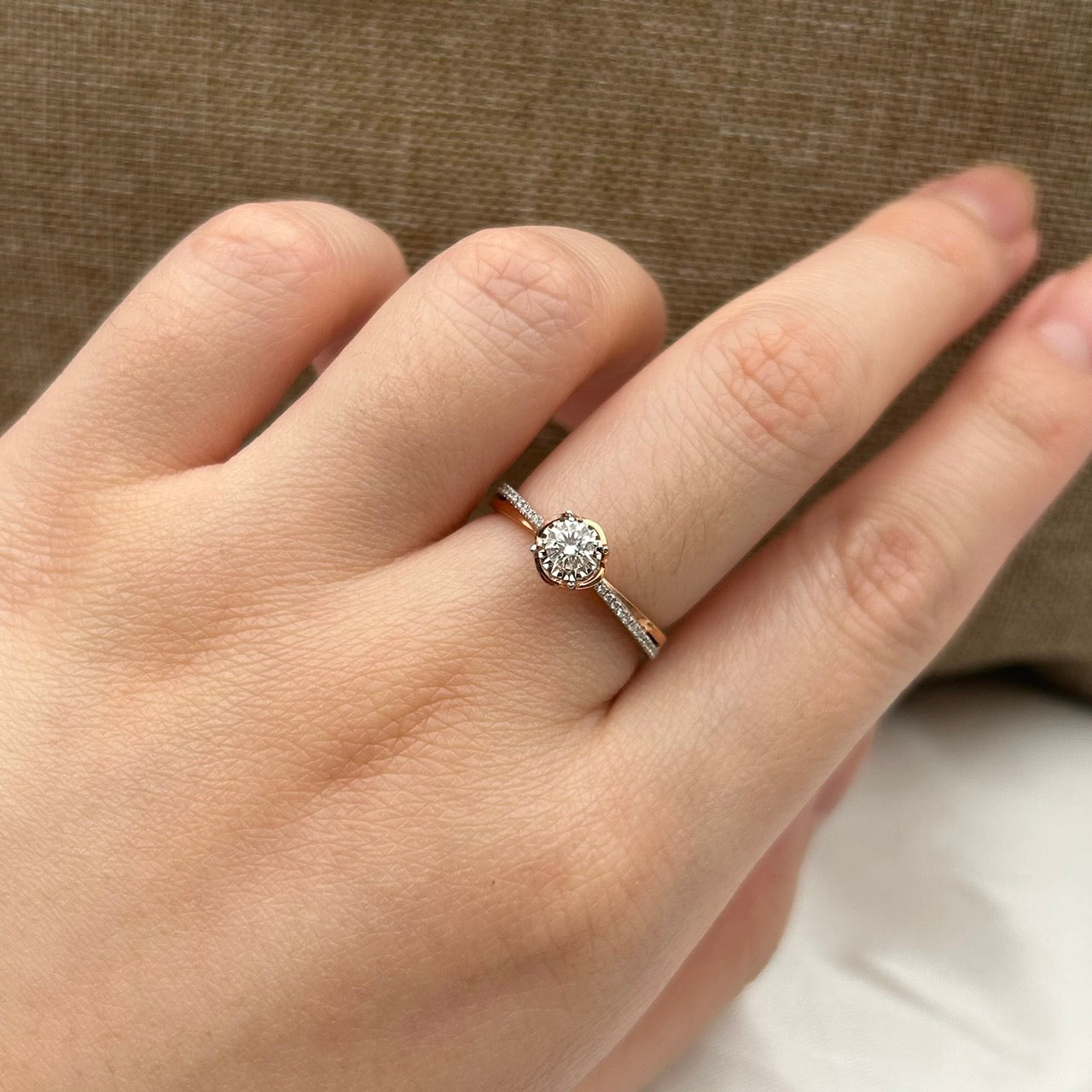 GIA Cincin Berlian 38256 FLR Zamrud Jewellery