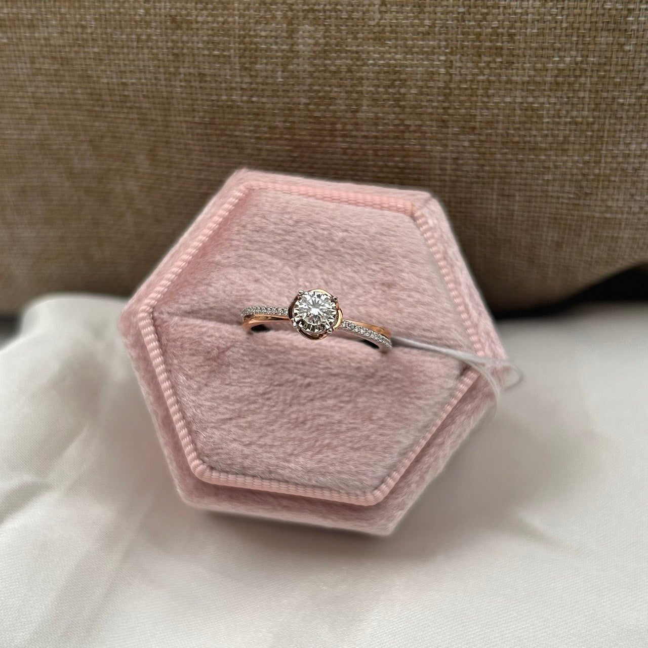 GIA Cincin Berlian 38256 FLR Zamrud Jewellery