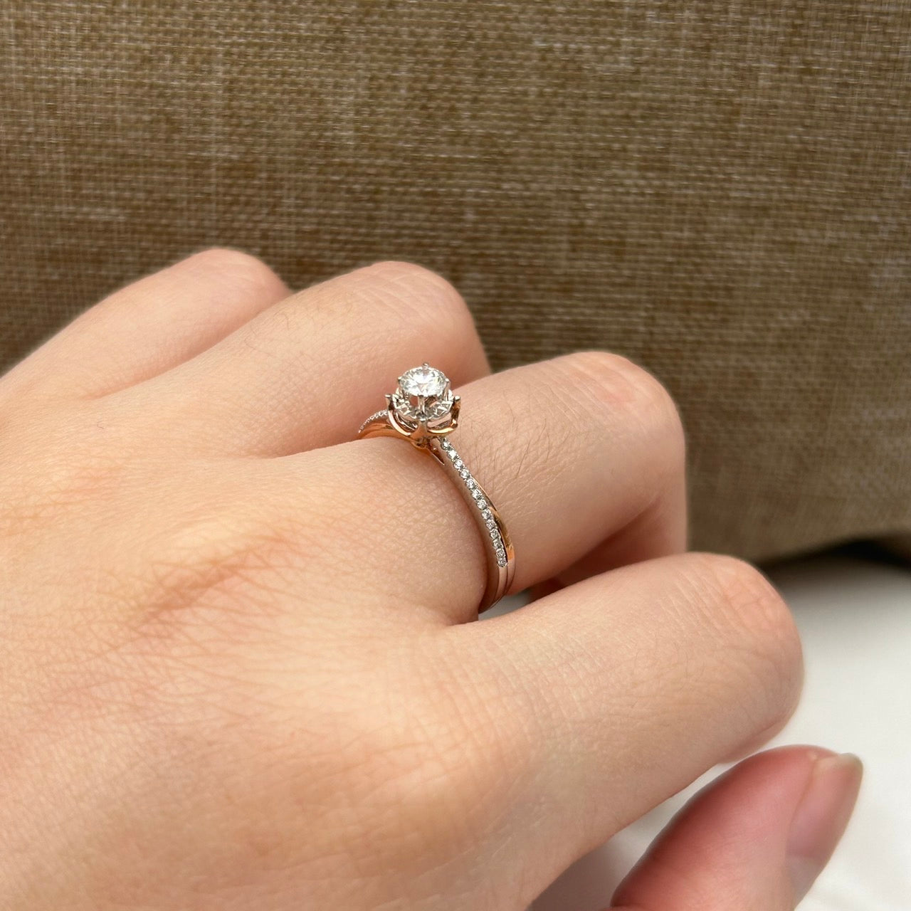 GIA Cincin Berlian 38256 FLR Zamrud Jewellery