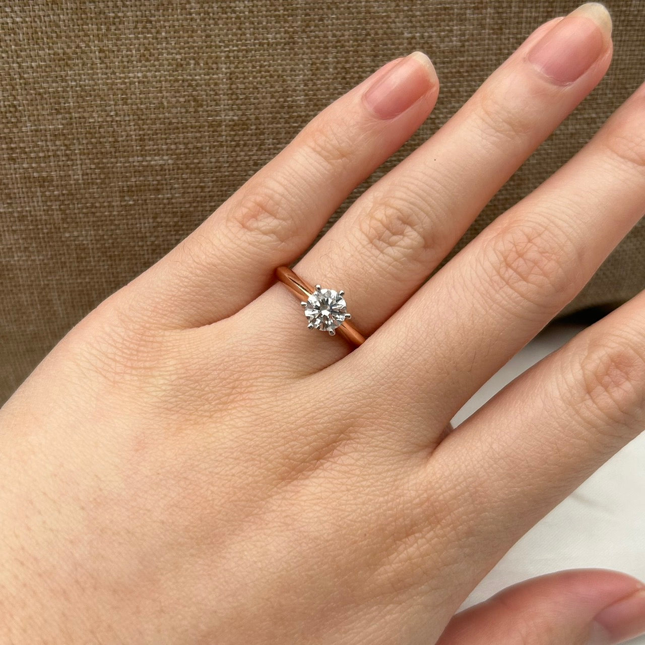 GIA 0.8 FVVS2 Cincin Berlian 4633 FLR Zamrud Jewellery
