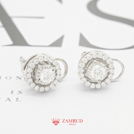 Anting Berlian Solitaire Giwang 36535 ER Zamrud Jewellery