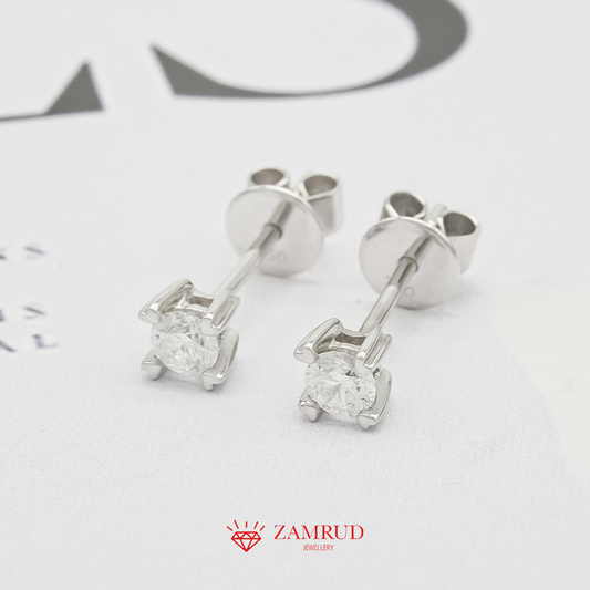 Anting Berlian Solitaire Giwang 1281 ER Zamrud Jewellery
