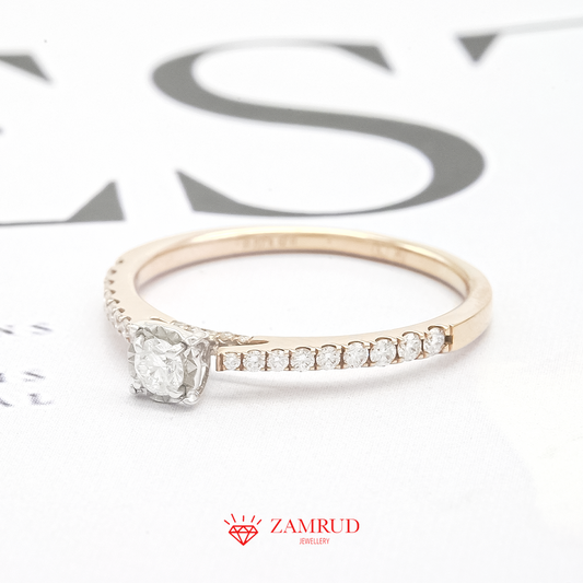 Cincin Berlian Solitaire 14359 LR Zamrud Jewellery